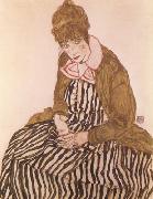 Egon Schiele Edith Schiele,Seated (mk12) oil painting artist